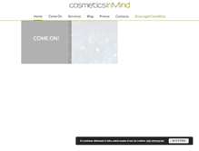 Tablet Screenshot of cosmeticsinmind.com